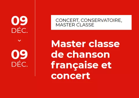visuel évènement masterclass de chant